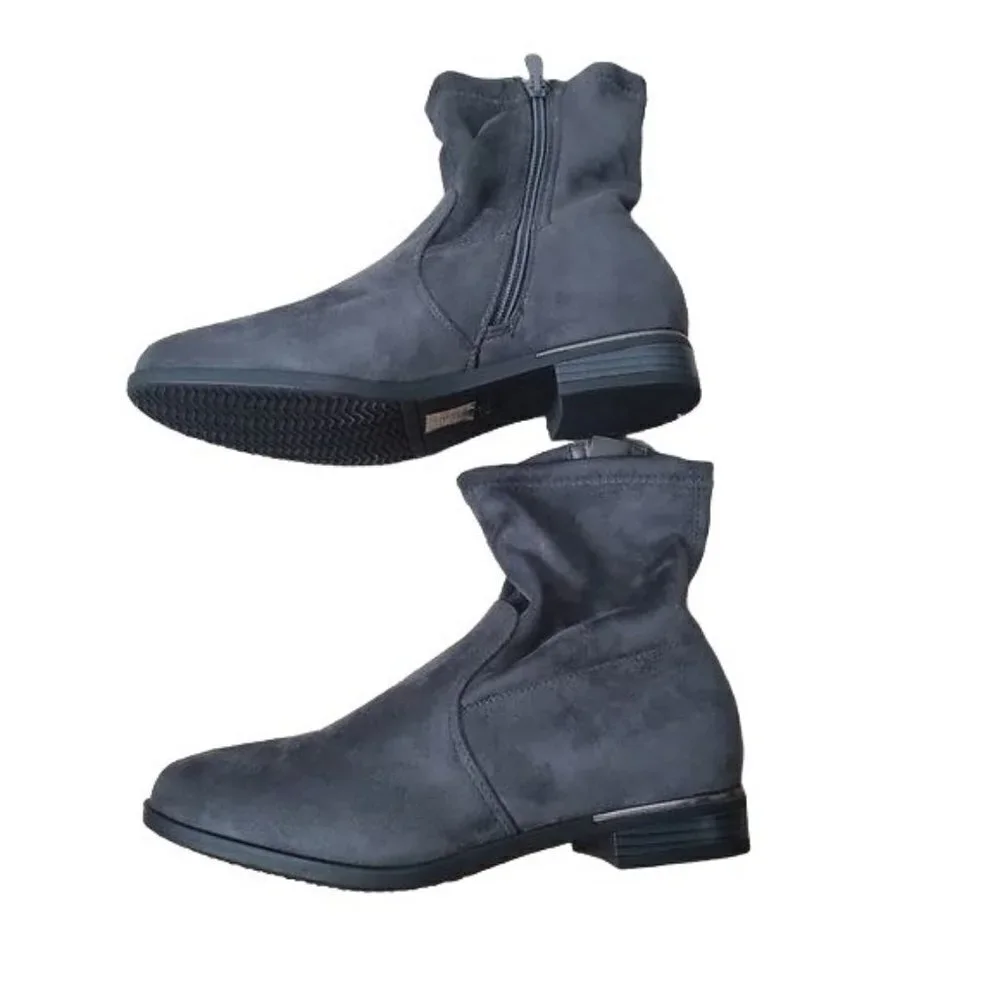 Dream pairs faux suede zip ankle bootie new women' size 7.5